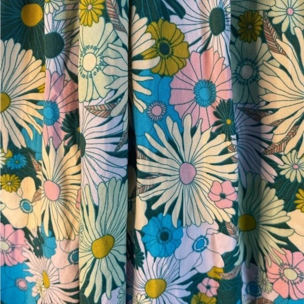 SO Juniors Halter floral hippie retro 70